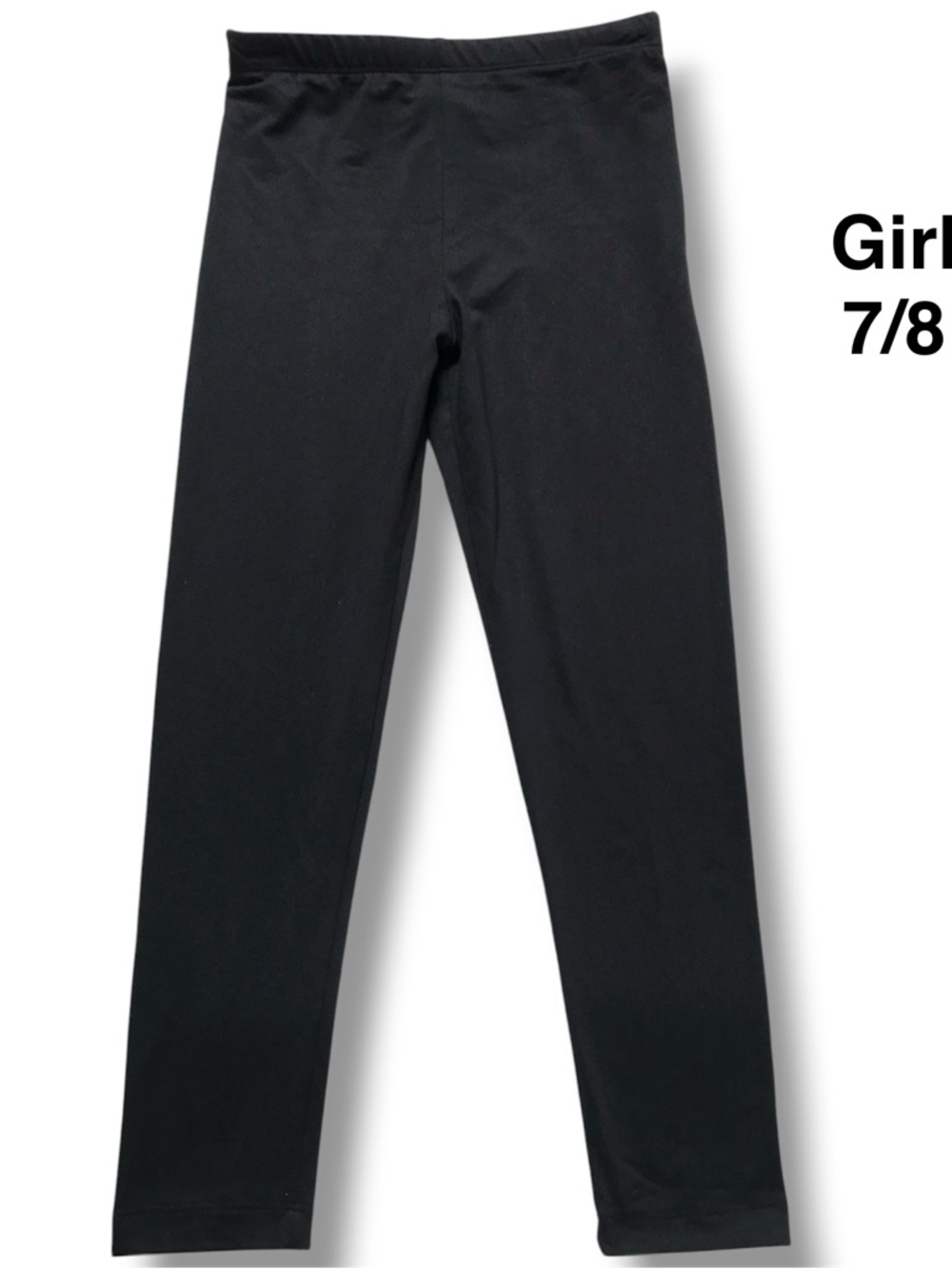 NWOT Black Girls' Everyday Leggings - Classic Fit size 7-8